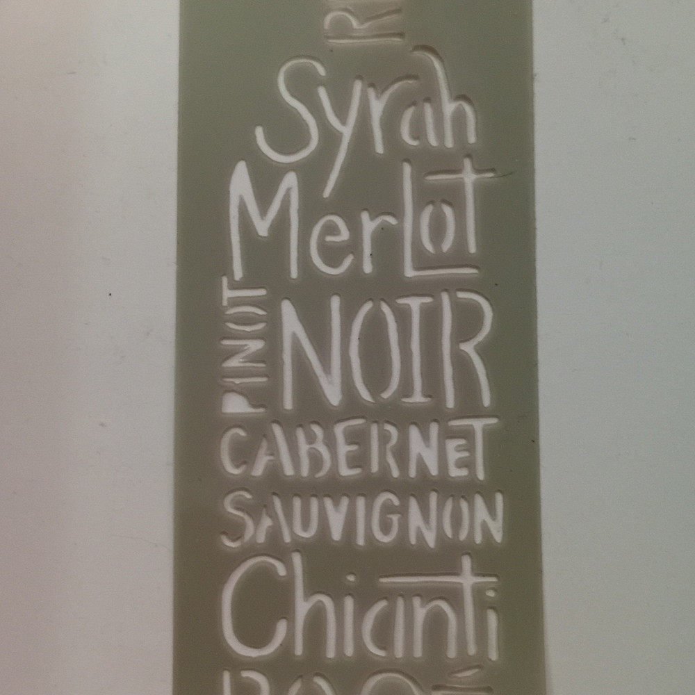 Martha Stewart Wine Varietal Glass Marker - White